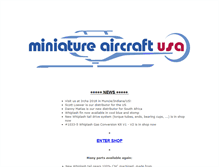 Tablet Screenshot of miniatureaircraftusa.com